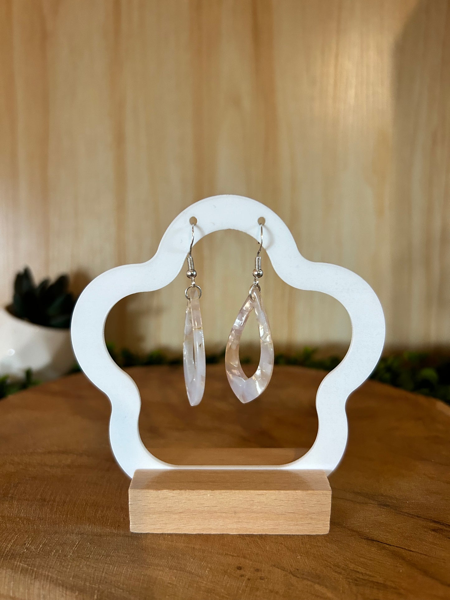 boucle d'oreille Nacre étoilée