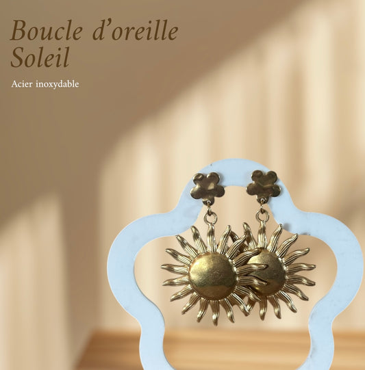 boucle d'oreille soleil