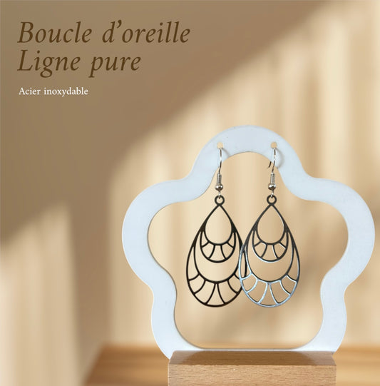 boucle d'oreille ligne pure